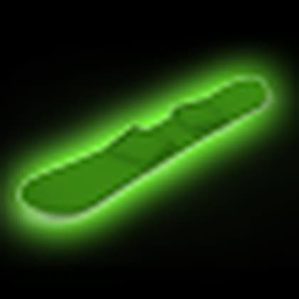 Green Neon Snowboard
